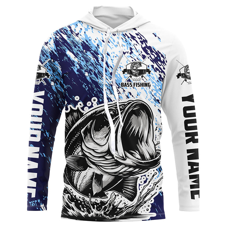 Personalized Bass Long Sleeve Tournament Fishing, Bass Fishing Fishing Gifts