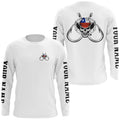 Texas Flag Texas Cowboy Skull Fishing, Personalized Texas Fishing