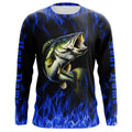 Custom Bass Fishing, Bass Long sleeve Fishing personalized Fishing gifts | blue