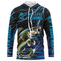 Blue Thunder Lightning Custom Walleye Long Sleeve Tournament Fishing, Walleye Fishing