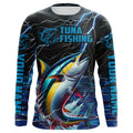 Blue Lightning Custom Yellowfin Tuna Long Sleeve Saltwater Fishing, Tuna Fishing