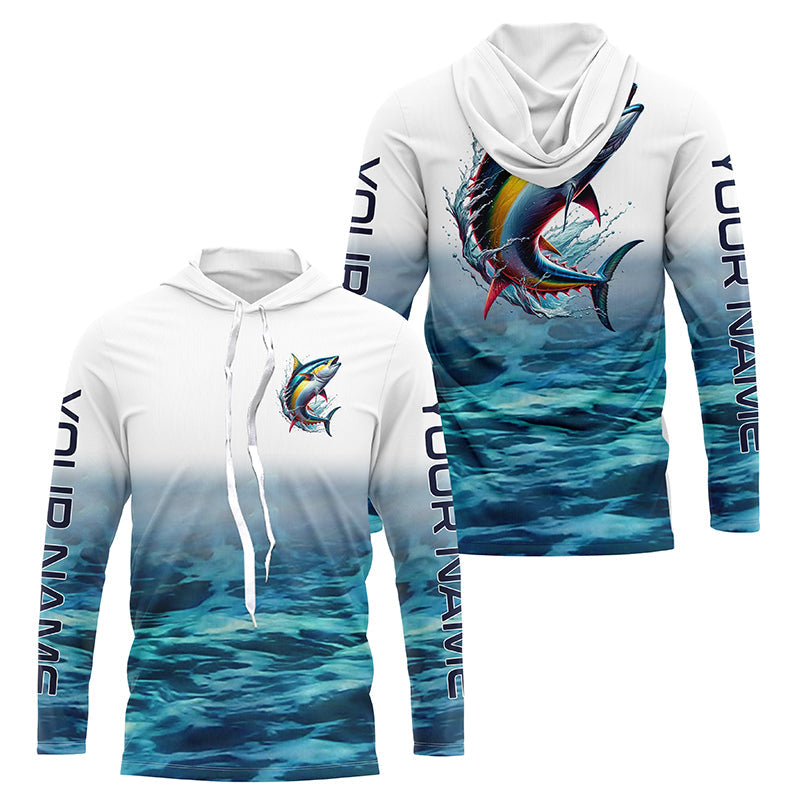 Personalized Tuna Saltwater Fishing Long Sleeve Fishing, Tuna Fishing