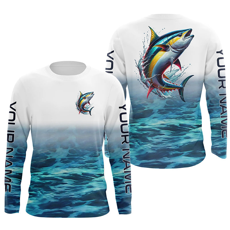 Personalized Tuna Saltwater Fishing Long Sleeve Fishing, Tuna Fishing