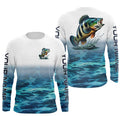 Personalized Peacock Bass Long Sleeve Performance Fishing, Peacock Bass Fishing