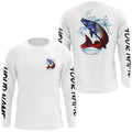 Personalized American Flag Northern Pike Fishing, Patriotic Pike Long Sleeve Fishing