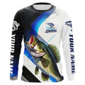 Custom Largemouth Bass Fishing, Bass Long Sleeve Tournament Fishing | Blue