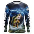 Blue Thunder Lightning Custom Largemouth Bass Fishing Tournament Fishing T