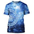 Custom Thunder Storm Compass Long Sleeve Performance Fishing, Deep Sea Fishing