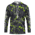 Forest lime green Fishing Hunting camo Custom Long Sleeve performance Fishing UV Protection