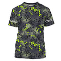 Forest lime green Fishing Hunting camo Custom Long Sleeve performance Fishing UV Protection