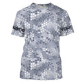 Gray Fishing Hunting camo Custom Long Sleeve performance Fishing UV Protection