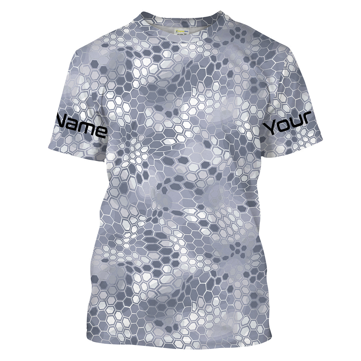 Gray Fishing Hunting camo Custom Long Sleeve performance Fishing UV Protection