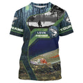 Rainbow Trout Custom Long Sleeve Performance Fishing, Steelhead Fishing