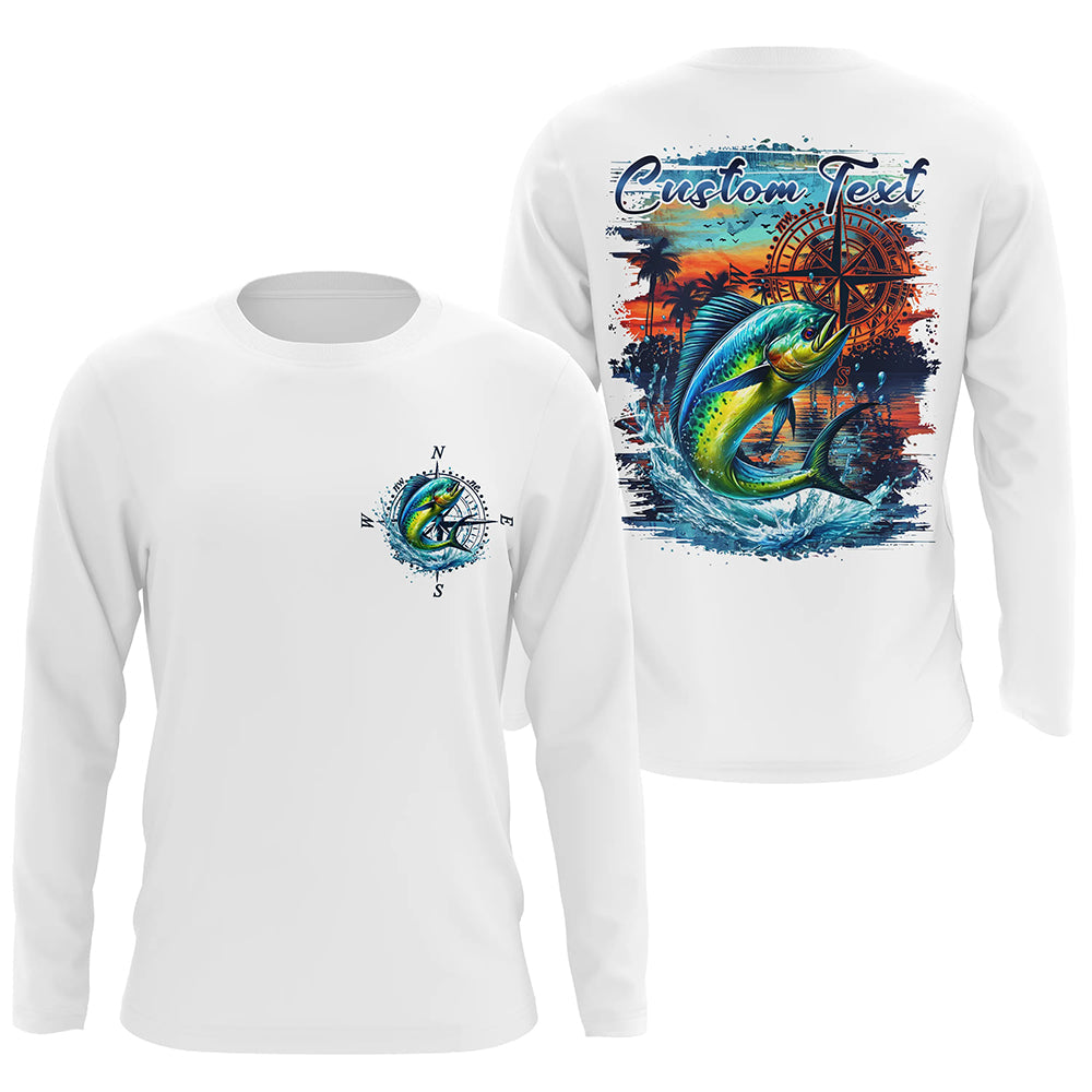 Custom Mahi Mahi Fishing Long Seeve Sport Fishing, Saltwater Performance Fishing