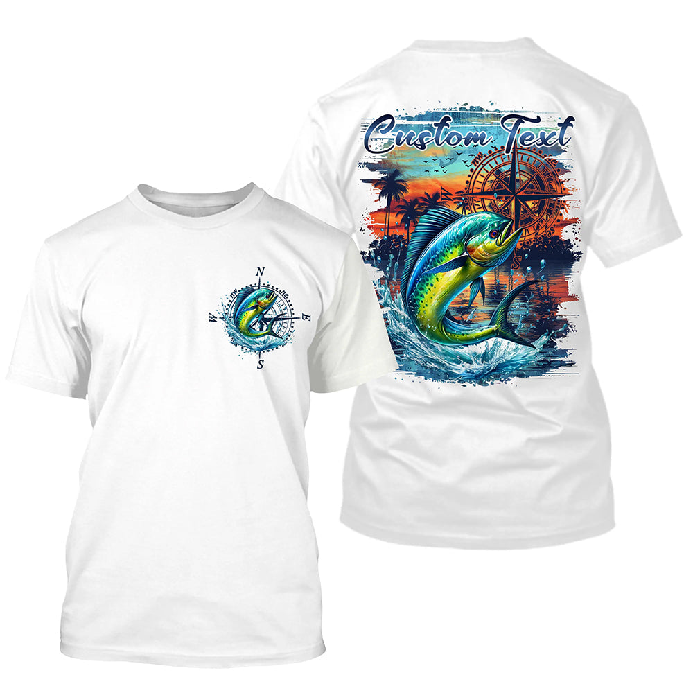 Custom Mahi Mahi Fishing Long Seeve Sport Fishing, Saltwater Performance Fishing