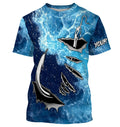 Fishing camo Fish hook Custom Long sleeve performance Fishing, sea waves camo Fishing