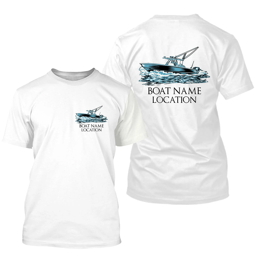Custom Fishing Boat Name Long Sleeve Fishing, Personalized Fisher Boats