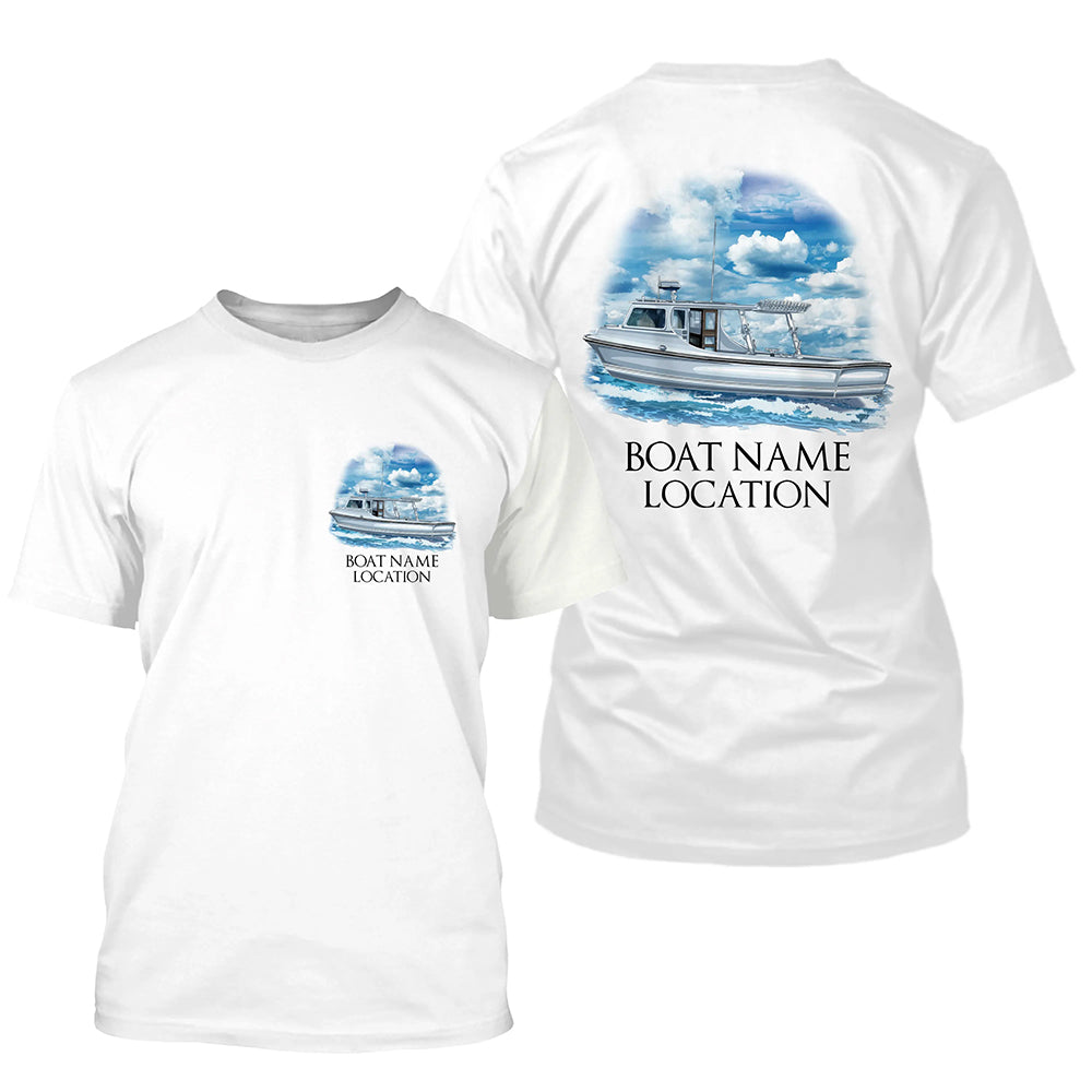 Custom Fishing Boat Name Long Sleeve Fishing, Personalized Fisher Boats