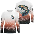 Rainbow Trout Fishing Long Sleeve Tournament, Custom Trout Fly Fishing Apparel