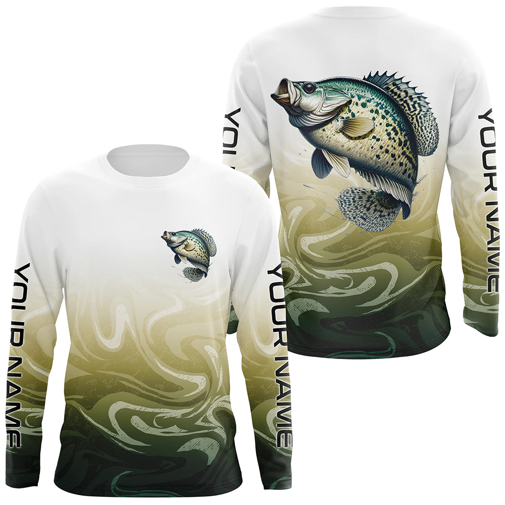 Crappie Fishing Long Sleeve Tournament, Custom Crappie Fishing