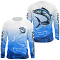 Wahoo Fishing Custom Long Sleeve Performance, Wahoo Saltwater Fishing Apparel | Blue Camo