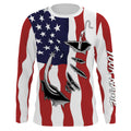 US Fishing Fish Hook American flag UV protection custom long sleeves Patriotic fishing apparel IPH1900