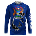 MI Michigan Flag Fishing 3D Fish Hook UV protection quick dry customize name long sleeves personalized Patriotic fishing apparel gift for Fishing lovers IPH1902