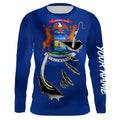 MI Michigan Flag Fishing 3D Fish Hook UV protection quick dry customize name long sleeves personalized Patriotic fishing apparel gift for Fishing lovers IPH1902