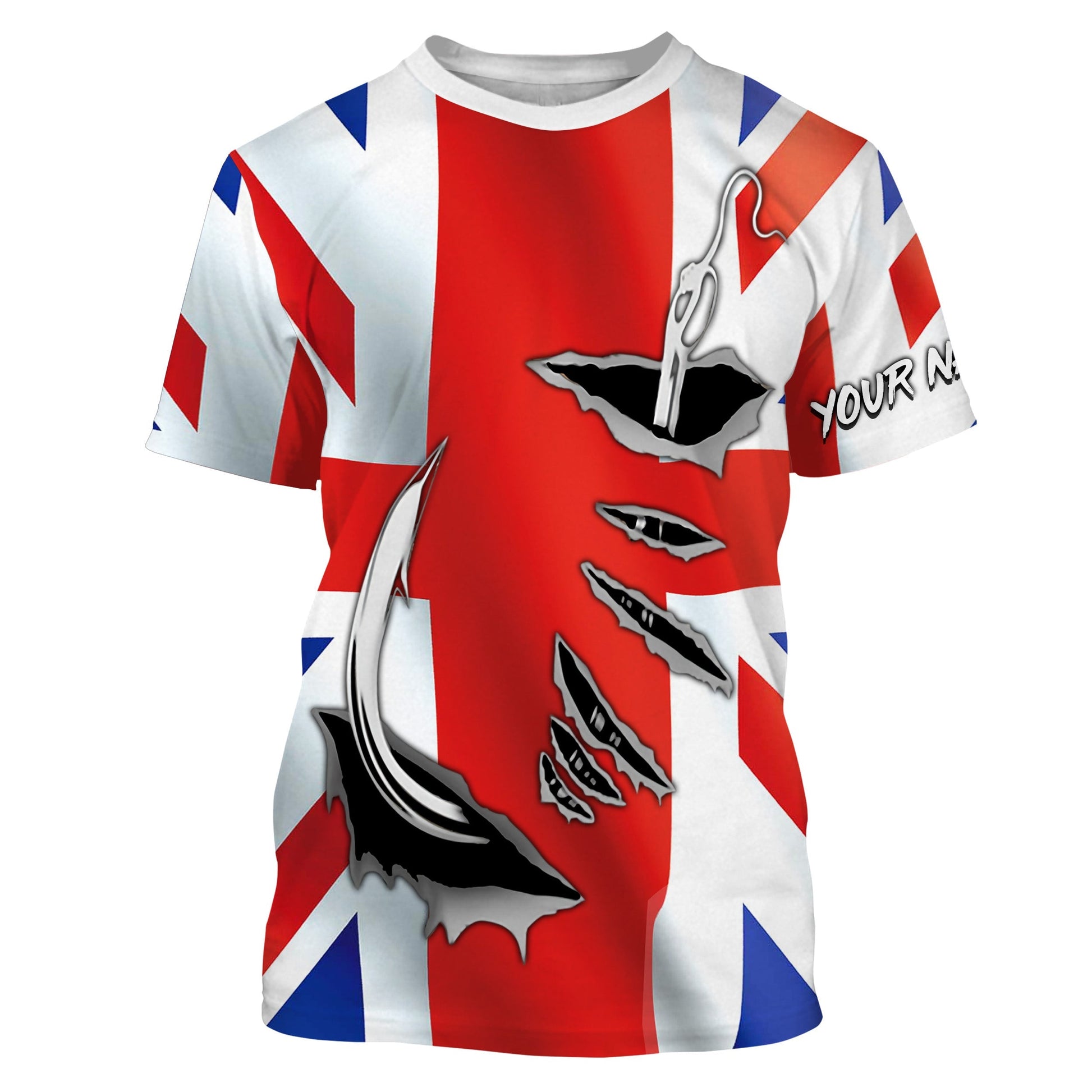 Fishing hook Australia Flag Long Sleeve Fishing, Personalized Patriotic Fishing gifts