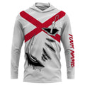 AL Fishing 3D Fish Hook Alabama Flag UV protection Custom long sleeves Fishing IPH1914