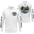Watercolor Rainbow Trout Fishing Custom Long Sleeve Fishing, Trout Tournament Fishing