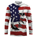 Custom US Flag US Fishing 3D Fish Hook UV Protection Long Sleeve personalized fishing apparel gift IPHW448