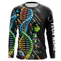 Colorful Fishing DNA Fishing Tools Custom Long Sleeve Hooded Tournament Fishing