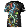 Colorful Fishing DNA Fishing Tools Custom Long Sleeve Hooded Tournament Fishing