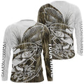 Custom Trout Fly Fishing Camo Long Sleeve Hooded Fishing, Fly Bait Trout Flyfishing