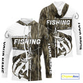 Custom Grass Camo Cross Faith Largemouth Bass Long Sleeve Hooded Tournament Fishing