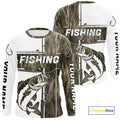 Custom Grass Camo Cross Faith Largemouth Bass Long Sleeve Hooded Tournament Fishing
