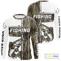 Custom Grass Camo Cross Faith Walleye Long Sleeve Hooded Tournament Fishing