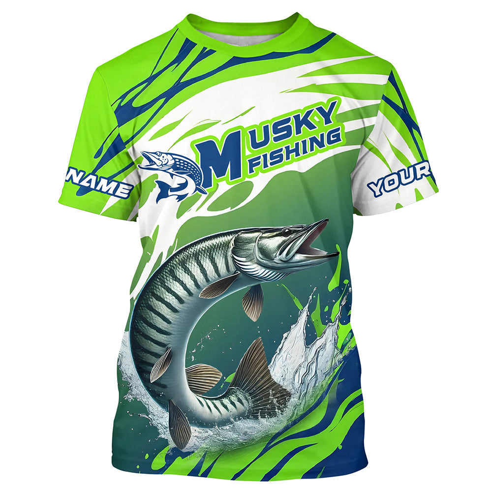 Musky Fishing Custom Long Sleeve Fishing, Muskie Fishing Tournament Fishing