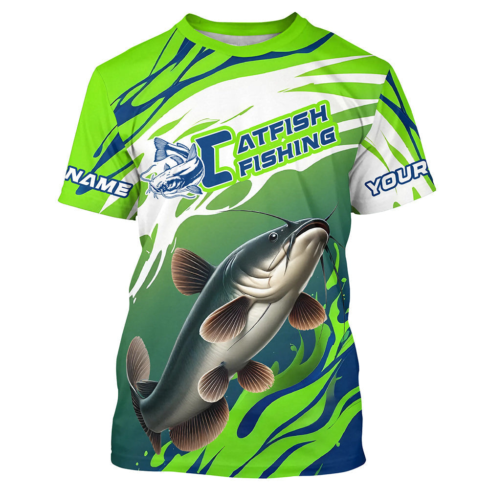 Catfish Fishing Custom Long Sleeve Fishing, Catfish Fishing Tournament Fishing