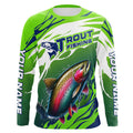Rainbow Trout Fishing Custom Long Sleeve Fishing, Trout Fly Fishing Tournament