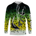 Fishing hook Crappie Fish scale Custom Long sleeve Fishing, Crappie Fishing