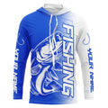 Custom Bass Fishing Long Sleeve Tournament, Bass Fishing Fishing Gifts | Blue