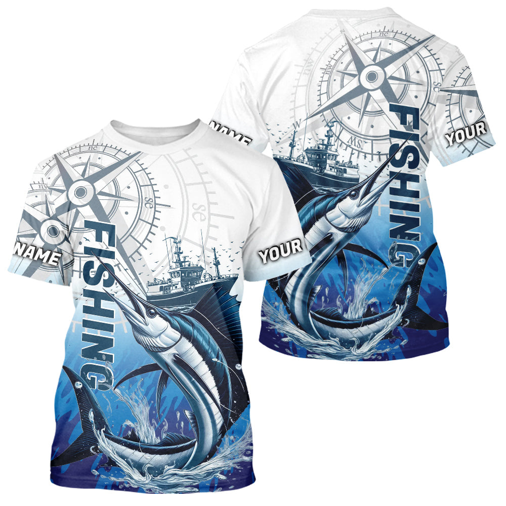 Custom Sailfish Fishing Saltwater Long Sleeve Hooded Performance