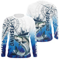 Custom Striped Bass Fishing Saltwater Long Sleeve Hooded Performance