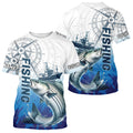 Custom Striped Bass Fishing Saltwater Long Sleeve Hooded Performance