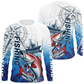 Custom Redfish Puppy Drum Fishing Saltwater Long Sleeve Hooded Performance