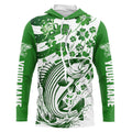 Custom St Patrick'S Day American Flag Striped Bass Fishing, Patriotic Striper Fishing
