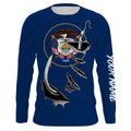 Utah Flag 3D Fish hook UV protection Custom long sleeve performance Fishing fishing apparel IPHW513