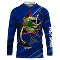 Vermont Flag 3D Fish hook UV protection Custom long sleeve performance Fishing fishing apparel IPHW514